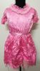 Kids Costumes to Hire - Pink Satin Dress (2) - SMALL